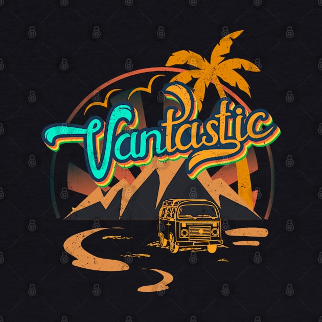 Cool Vantastic Van Life Vanlifer Retro Van Dwelling Nomads by alcoshirts